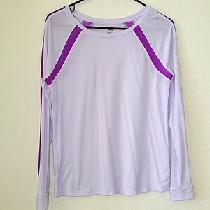 FILA Sport Long Sleeve Tee, S, Purple, EUC